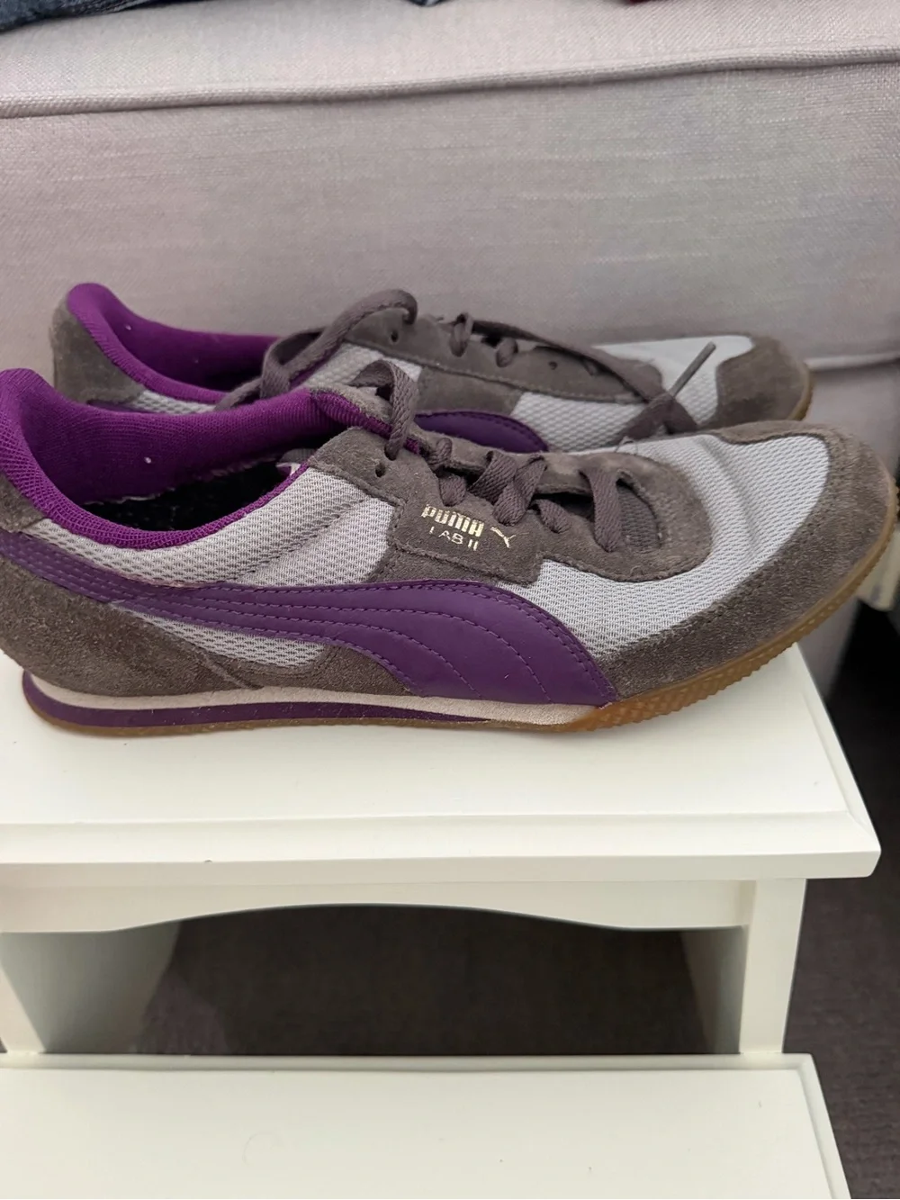 PUMA Women's Purple & Gray Retro Runner Sneakers